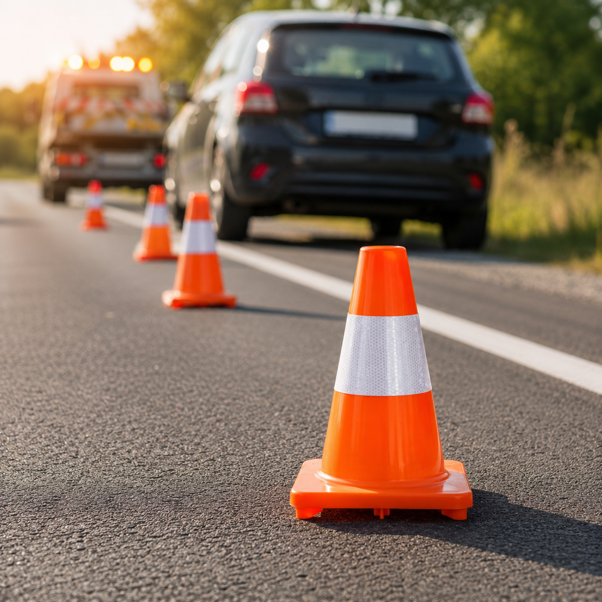 Traffic cone reflective