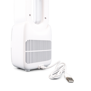 Bladeless desk fan USB-C powered with mood light