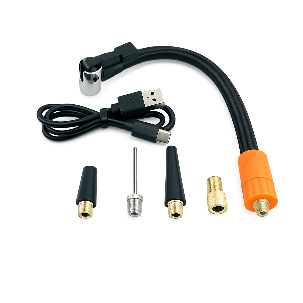 Tyre Inflator Portable Air Compressor for Cars, Bikes & Motorcycles with Digital Display and powerbank function