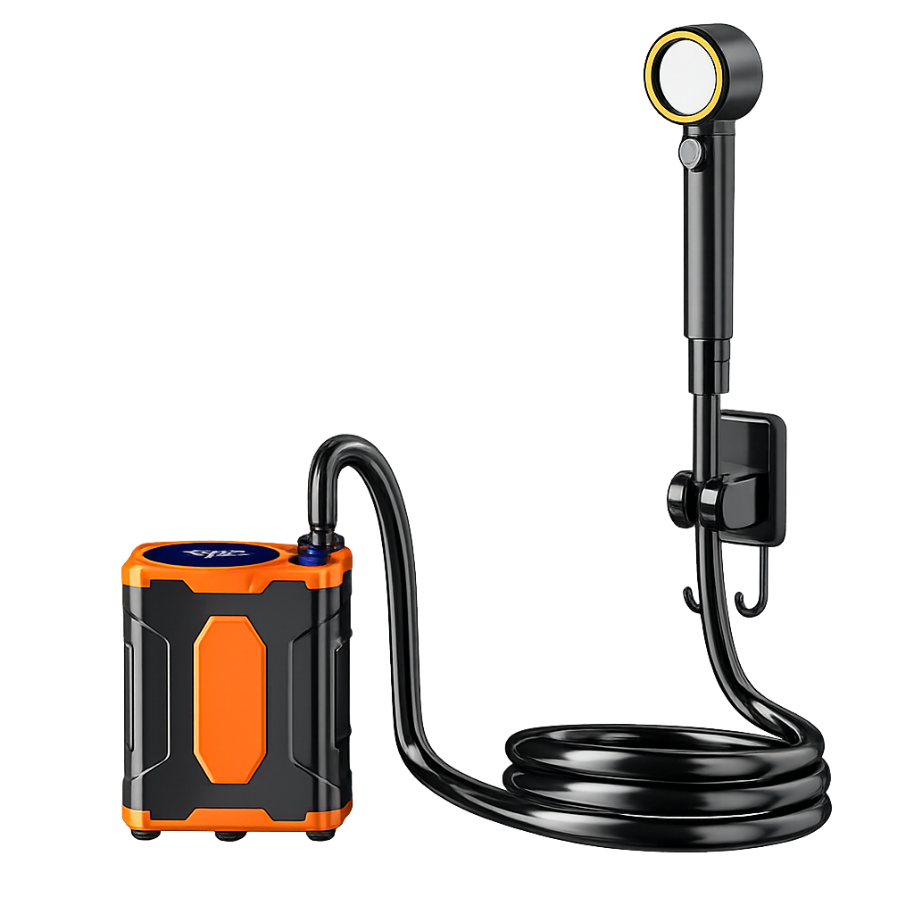 Camping Shower Portable Rechargeable Outdoor Shower with 10000mAh Battery and LED Display