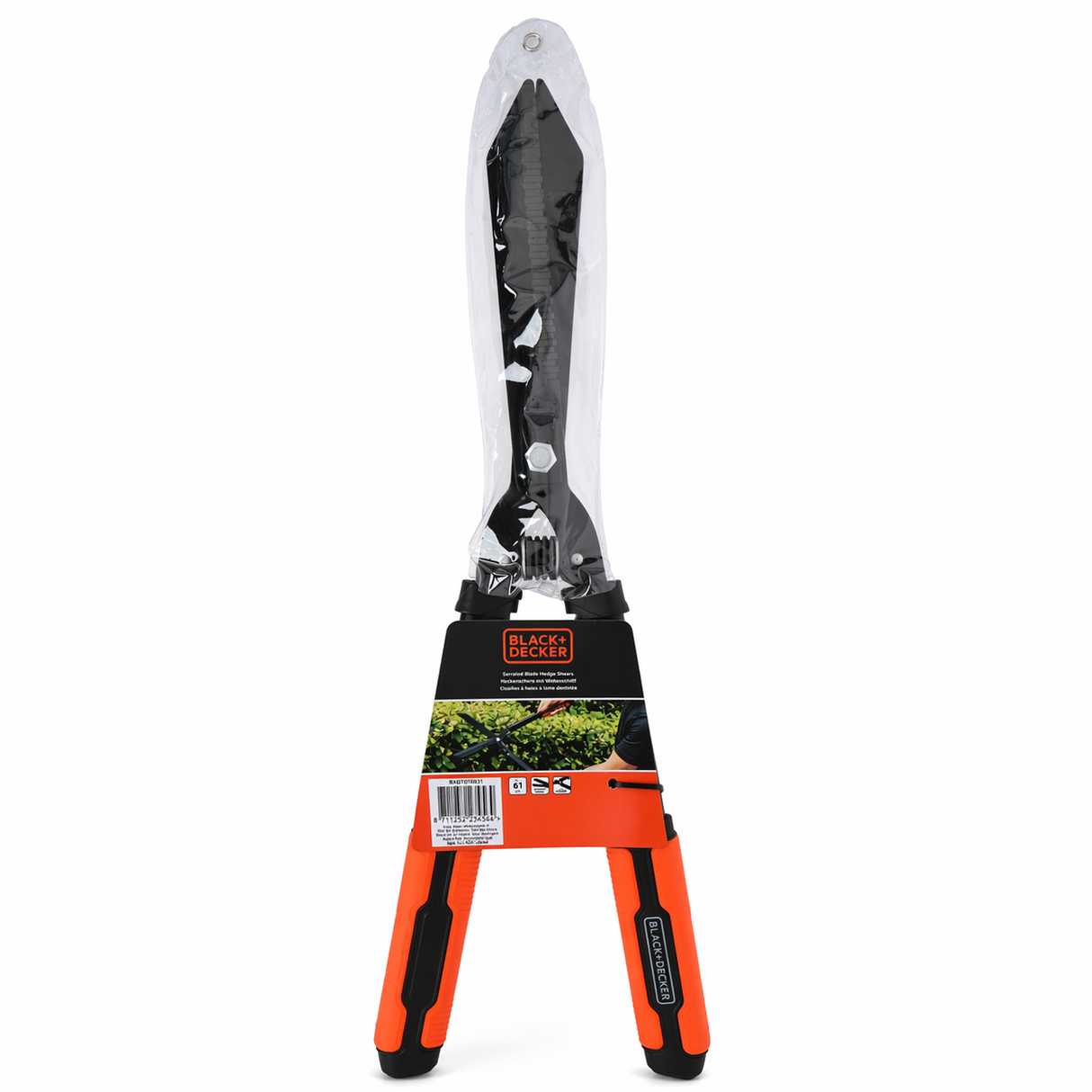 Záhradné nožnice so zúbkovanou čepeľou 61 cm – Presné strihanie a ergonomické pohodlie
