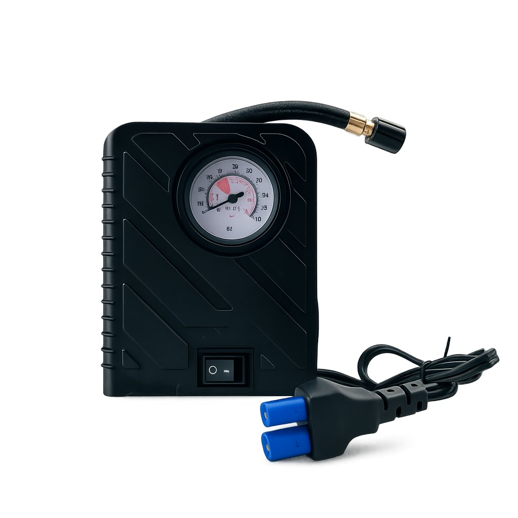 Multifunktionales 12V Starthilfe-Set mit Kompressor, USB-Ladegerät und LED-Lampe