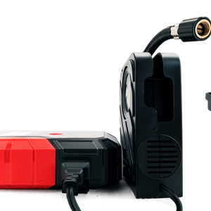 Multifunktionales 12V Starthilfe-Set mit Kompressor, USB-Ladegerät und LED-Lampe