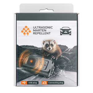 Ultrasonic pest repellent rodent control in car