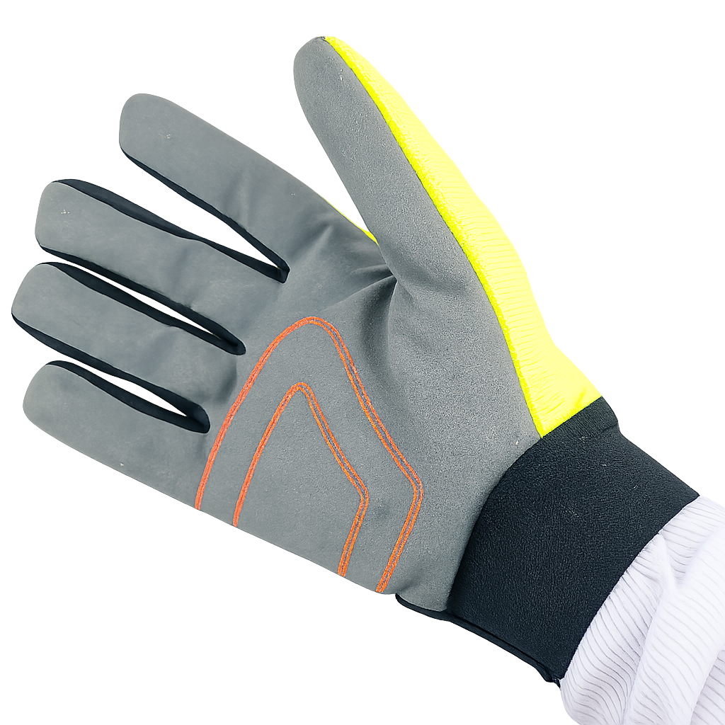 Safety work gloves High-Visibility with Double-Padded & hook and loop closure