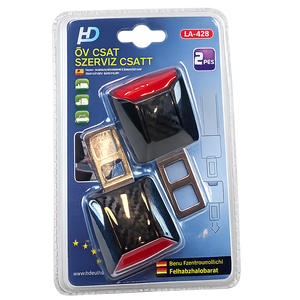 Universeller Sicherheitsgurt-Adapter, 2er-Set mit Carbon-Optik