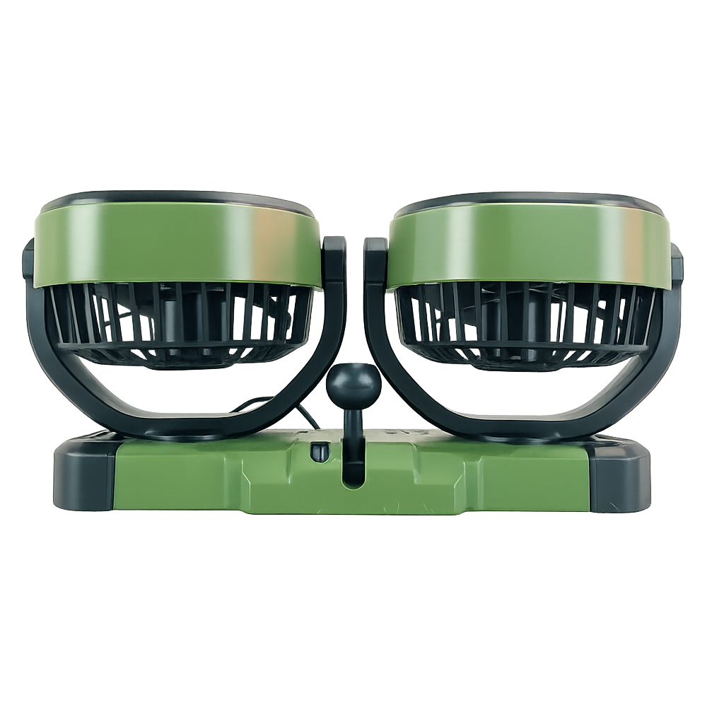 Usb fan 4inch Dual Head 360° Adjustable on Dashboard