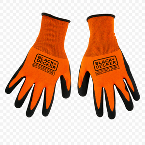 Safety gloves orange/black L