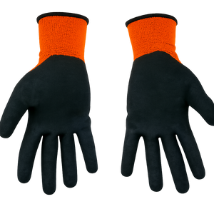 Safety gloves orange/black L