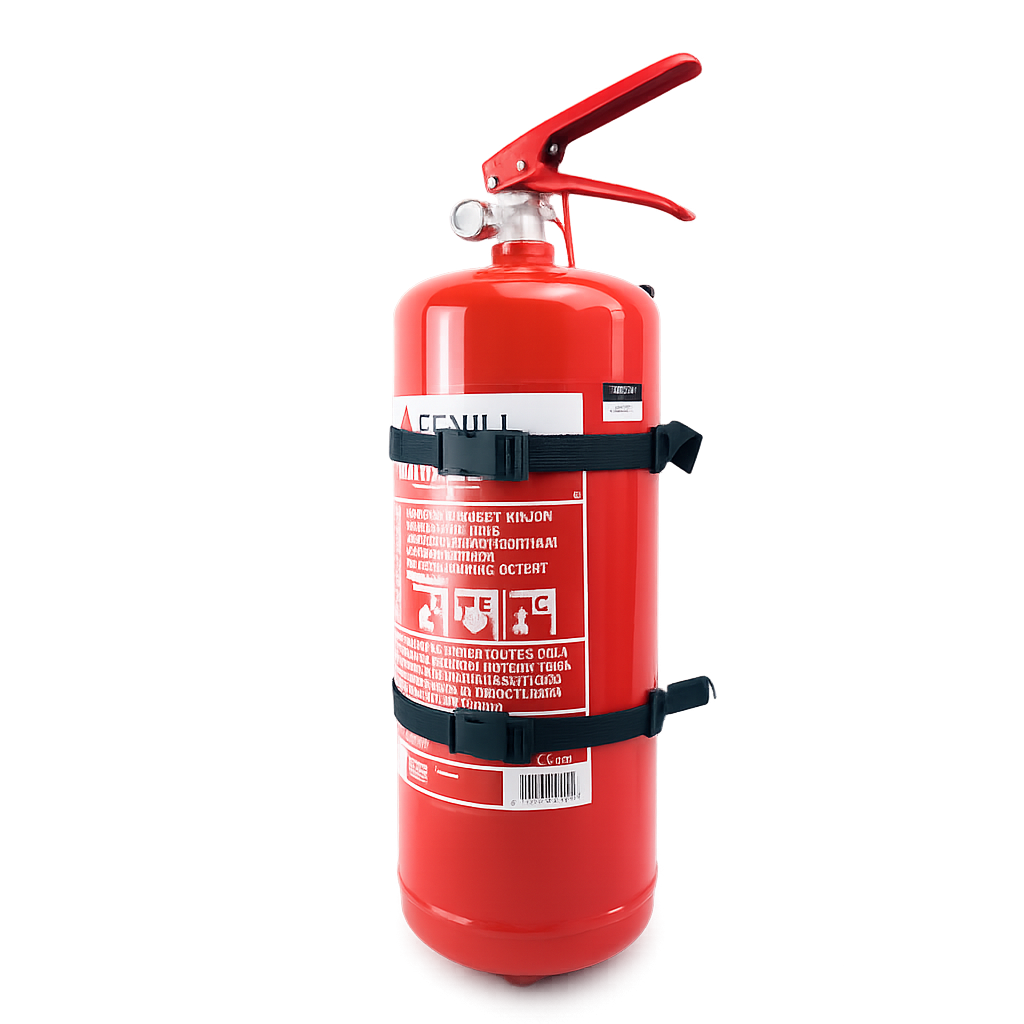 Fire extinguisher holder metal for 6 kg Extinguishers with Adjustable Straps