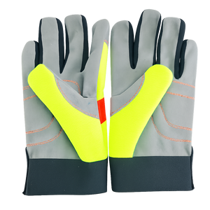 Safety work gloves High-Visibility with Double-Padded & hook and loop closure