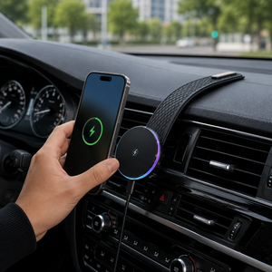 MagSafe Magnetic Wireless Car Charger & Dashboard Phone Holder 15W