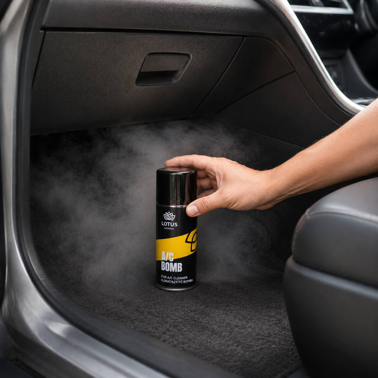 Car Air Conditioner Cleaning Spray (Bomb) – Lemon Scent, 100ml