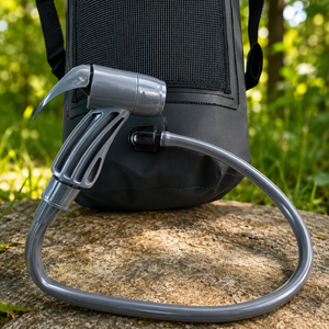 Camping shower bag portable 20L Black