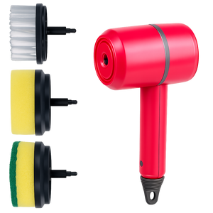 Electric cleaning brush with rotating head and 3 speeds