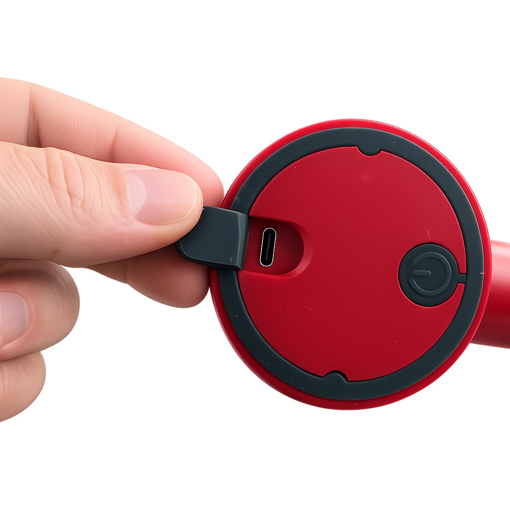 Electric cleaning brush with rotating head and 3 speeds