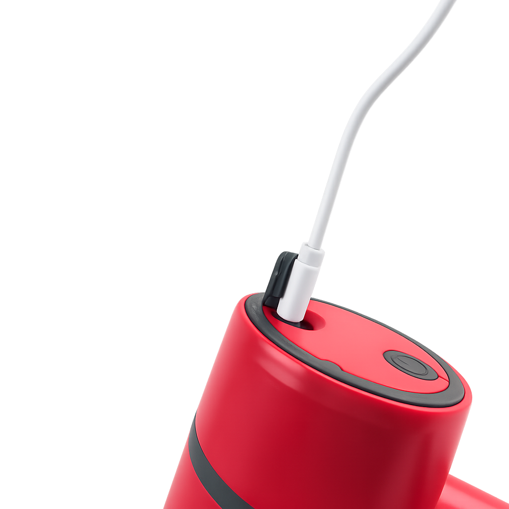 Electric cleaning brush with rotating head and 3 speeds