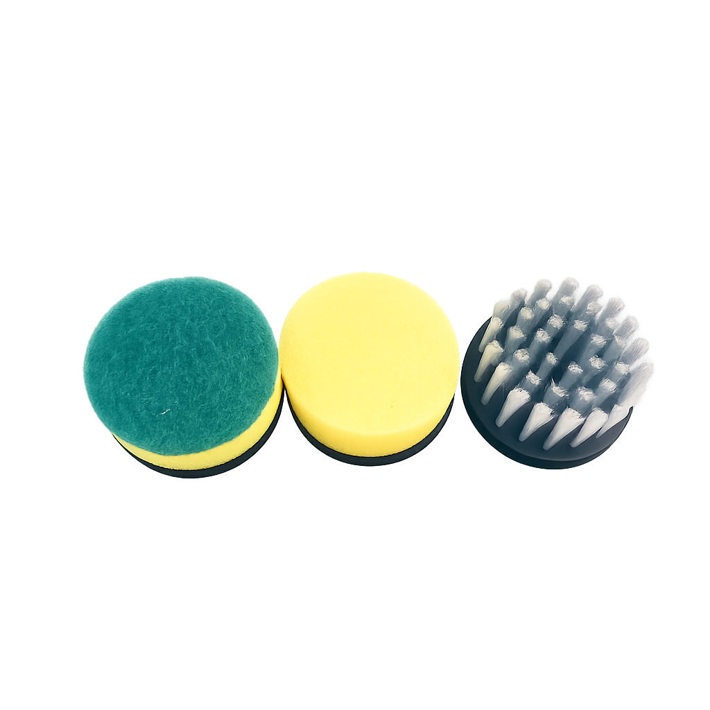 Electric cleaning brush with rotating head and 3 speeds