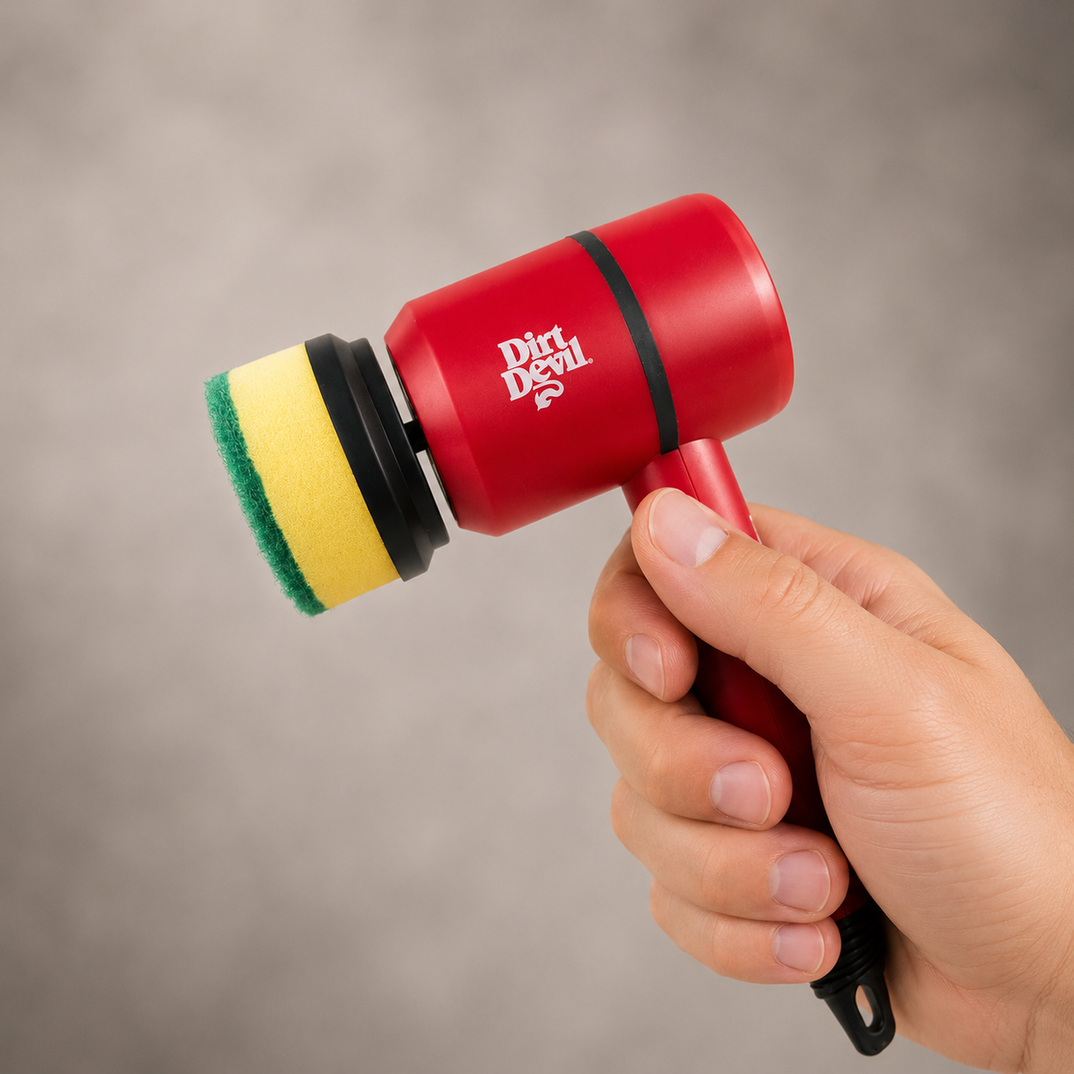 Electric cleaning brush with rotating head and 3 speeds