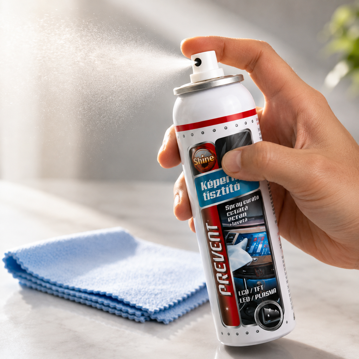 Screen cleaning spray with a cloth 75ml