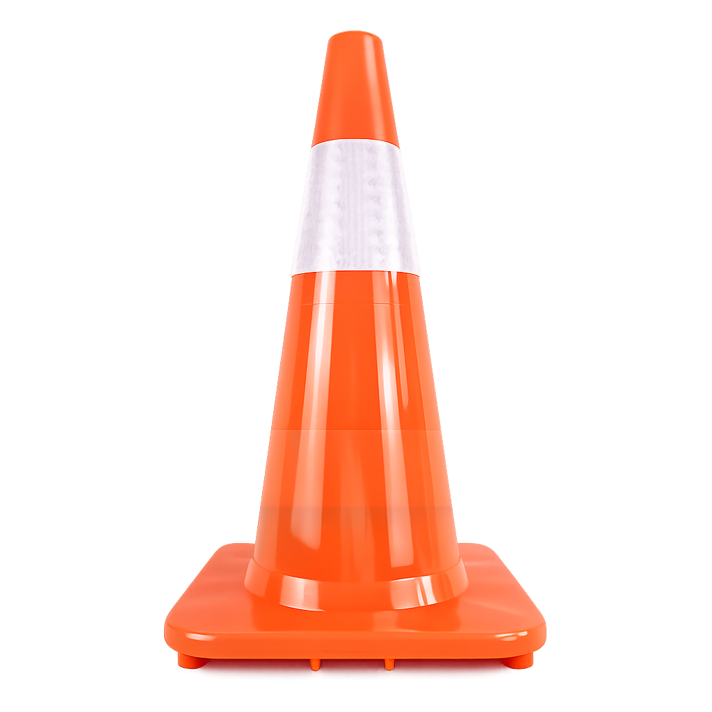 Traffic cone reflective