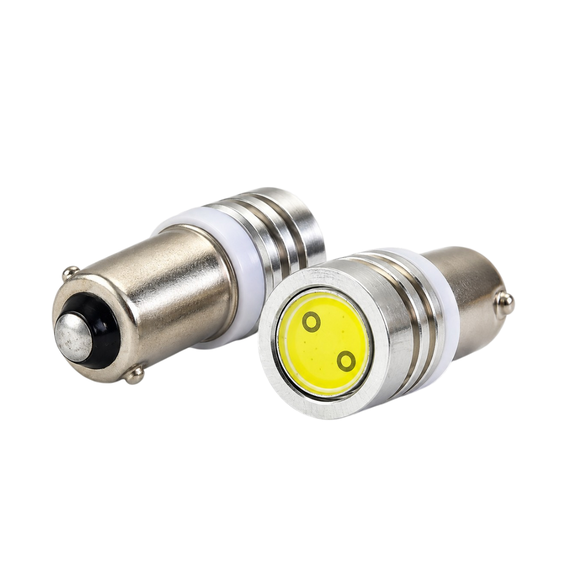 Para żarówek SMD LED z trzonkiem Ba9s – białe światło, 12V/24V