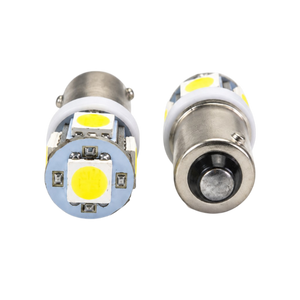 Para żarówek SMD LED z trzonkiem Ba9s – białe światło, 12V/24V