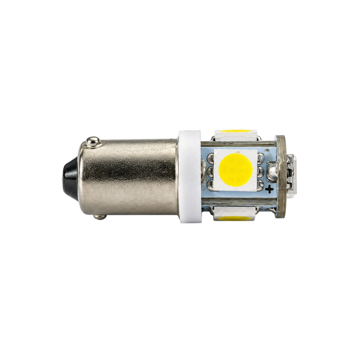 Para żarówek SMD LED z trzonkiem Ba9s – białe światło, 12V/24V