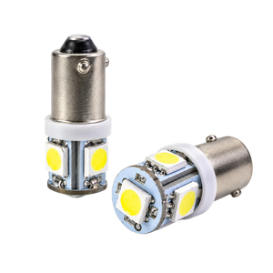 Para żarówek SMD LED z trzonkiem Ba9s – białe światło, 12V/24V