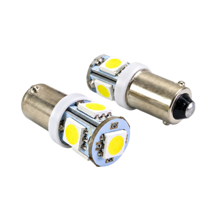 Para żarówek SMD LED z trzonkiem Ba9s – białe światło, 12V/24V