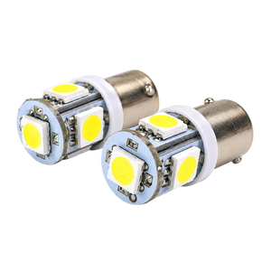 Para żarówek SMD LED z trzonkiem Ba9s – białe światło, 12V/24V