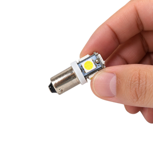Para żarówek SMD LED z trzonkiem Ba9s – białe światło, 12V/24V