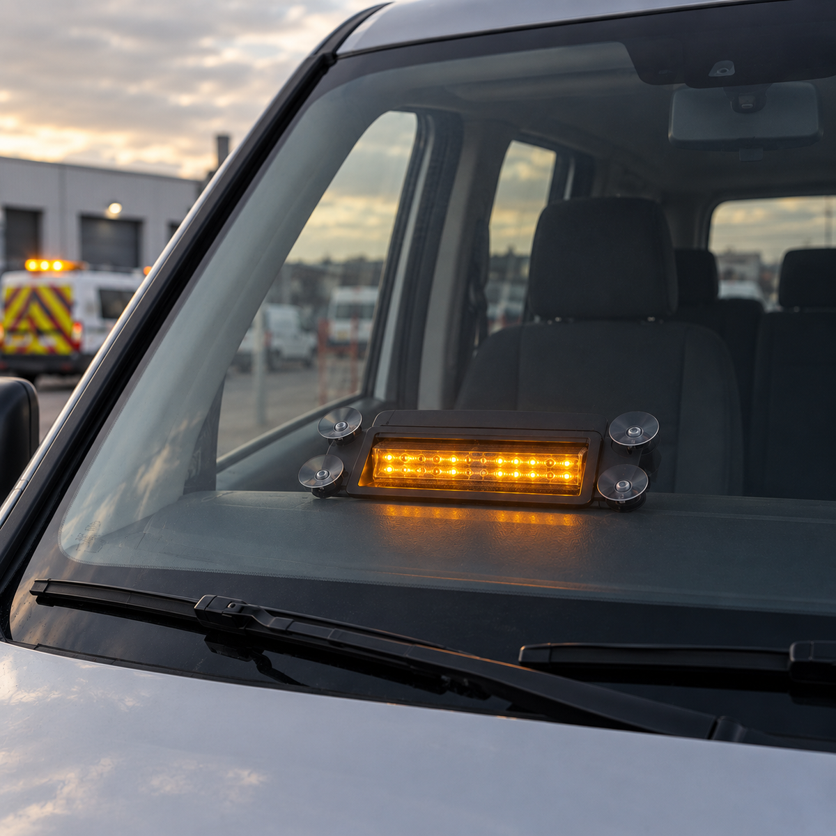 Amber Beacon for Windscreen 24 LED 19 Flash Patterns
