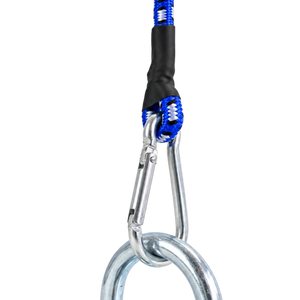 Bungee Cord with Carabiner Clips 8 mm, blue 1pcs