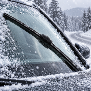 Windscreen Wiper Blade with U-Hook Fitting, Flat Aerodynamic Design