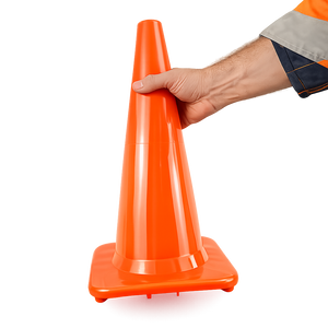 Traffic cone orange smooth Premium