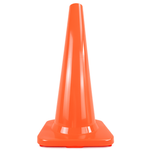 Traffic cone orange smooth Premium
