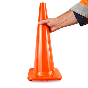 Traffic cone orange smooth Premium