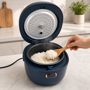 Electric Rice Cooker 2 litre 12V,24V / 220V for Home & Vehicle Use