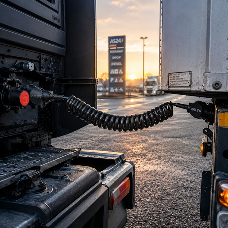 Cablu ABS 24V, 7 pini, 4 m, pentru camion și remorcă