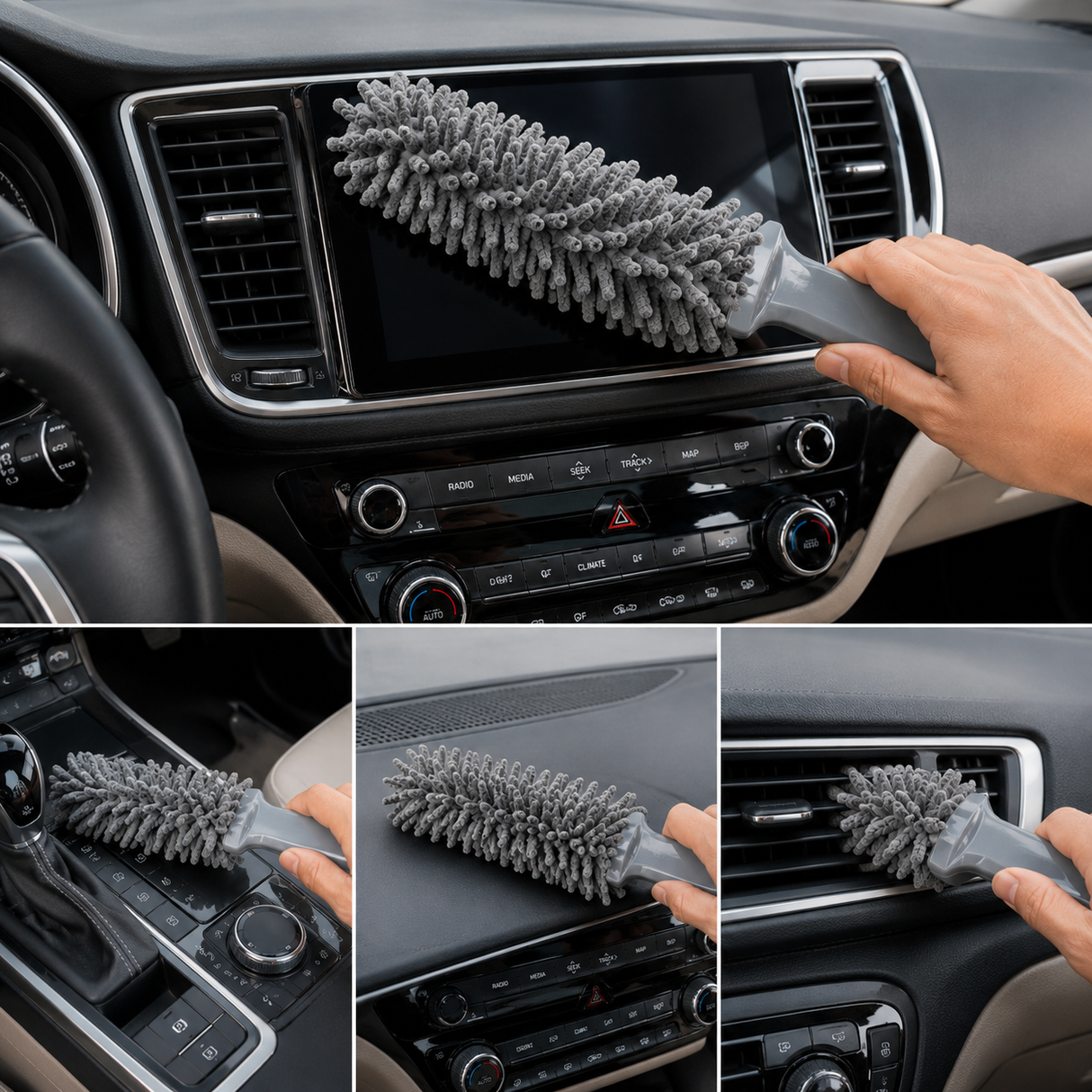 Car duster brush microfiber 39x7 cm