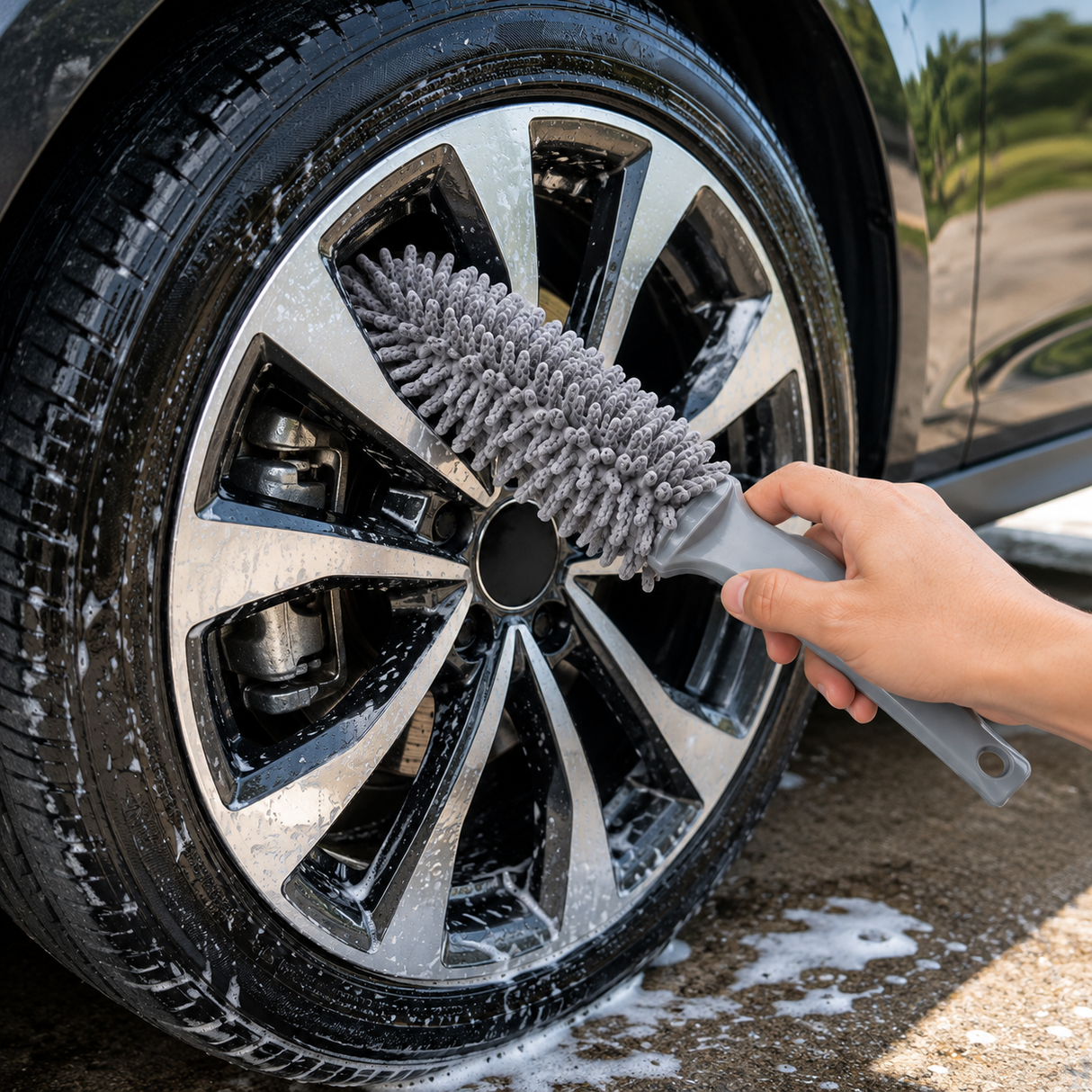 Car duster brush microfiber 39x7 cm