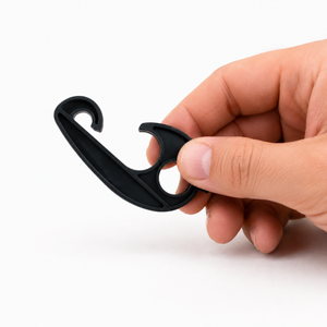 Cargo net hook plastic black