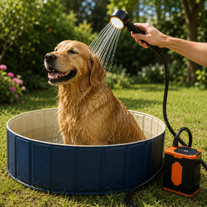 Camping Shower Portable Rechargeable Outdoor Shower with 10000mAh Battery and LED Display
