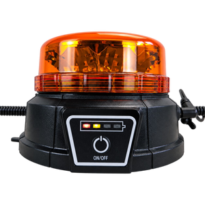 Amber flashing beacon ultra slim LED with remote control and rechargeable battery