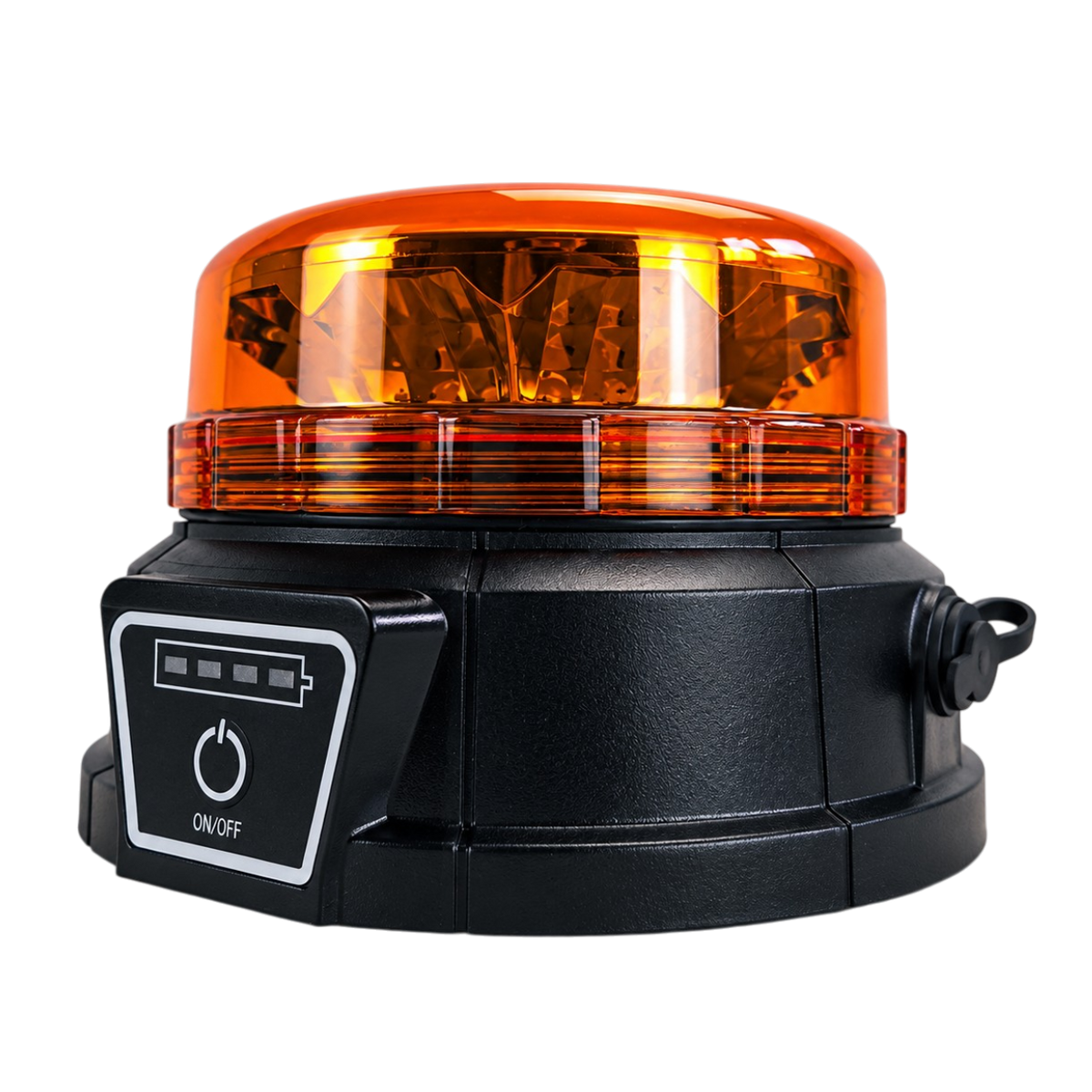 Amber flashing beacon ultra slim LED with remote control and rechargeable battery