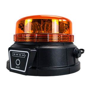Amber flashing beacon ultra slim LED with remote control and rechargeable battery