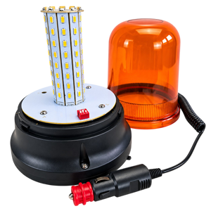 Amber flashing beacon 80 LEDs magnetic warning light