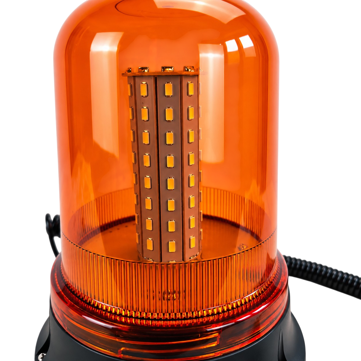 Amber flashing beacon 80 LEDs magnetic warning light
