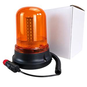 Amber flashing beacon 80 LEDs magnetic warning light